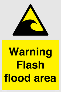 Warning Flash flood area